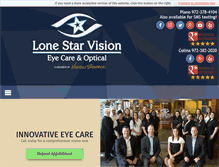 Tablet Screenshot of lonestarvision.com